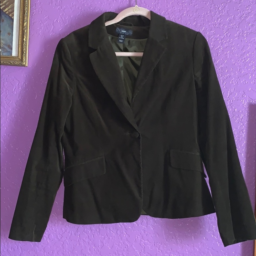 Unused, H&M Corduroy Olive Green Jacket